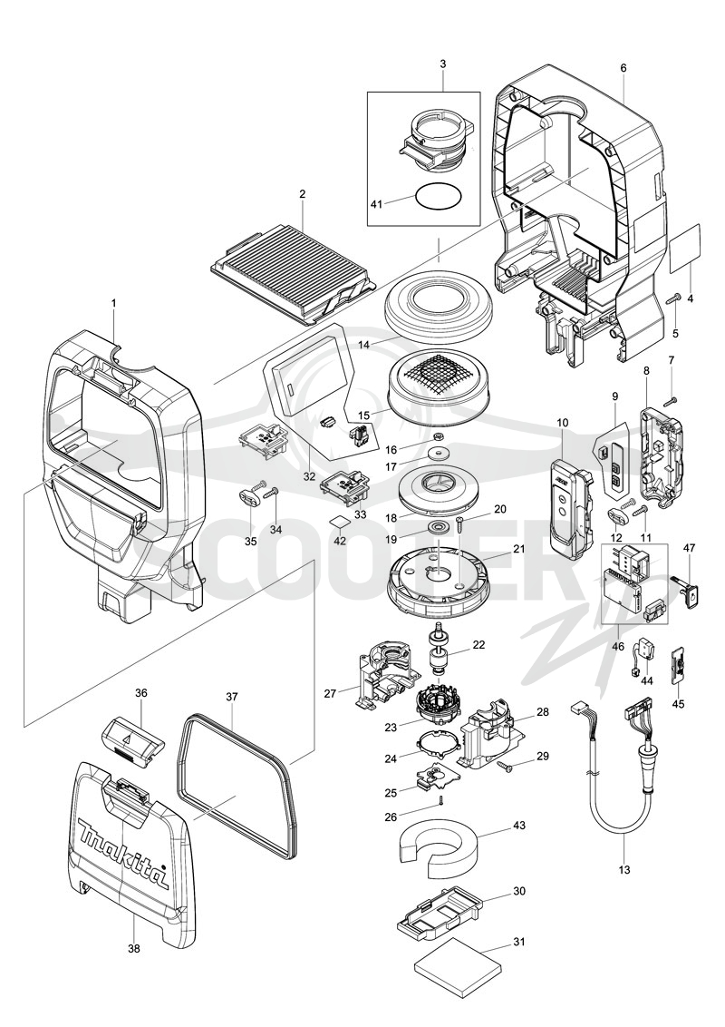 MAKITA DVC265 схема 1