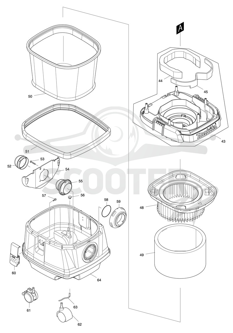 MAKITA DVC863L схема 2