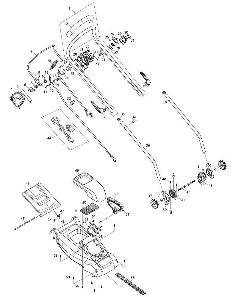 MAKITA ELM3720 схема 1