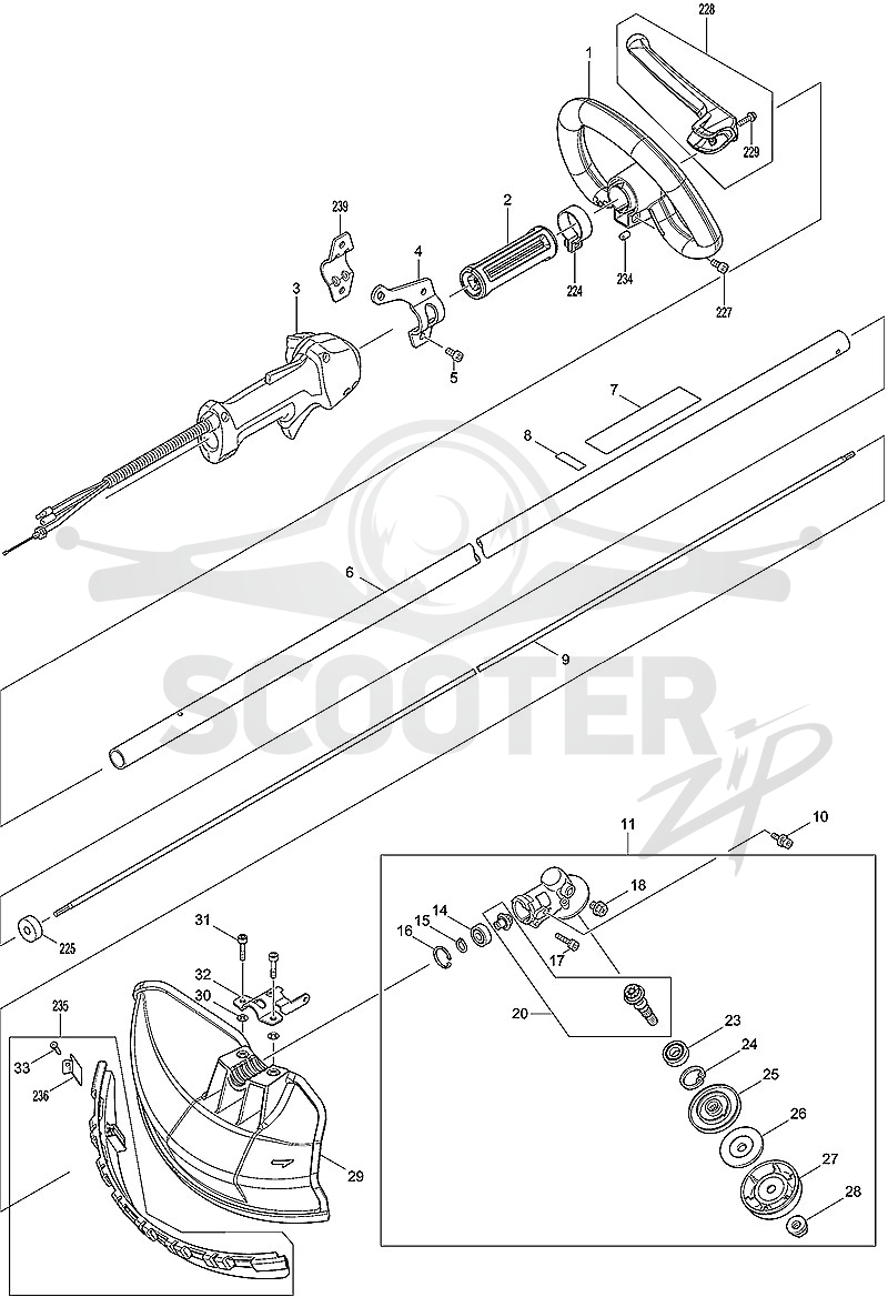 1. MAKITA EM2654LH (схема 1)