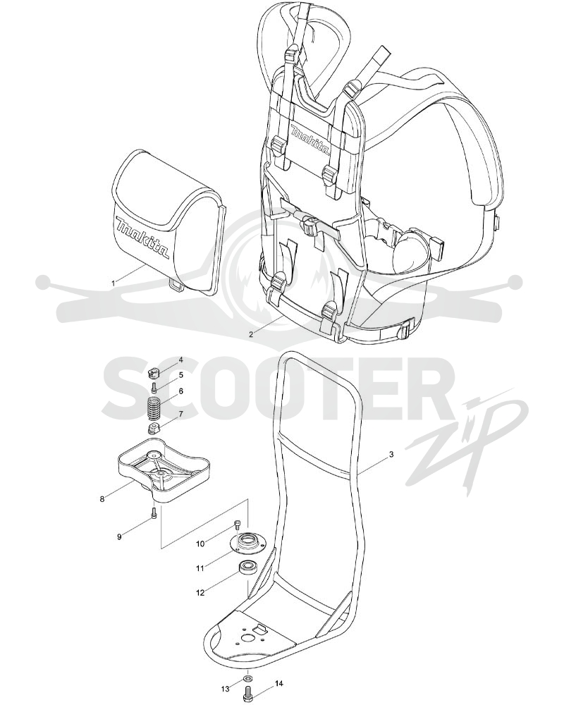MAKITA EM4350RH схема 1