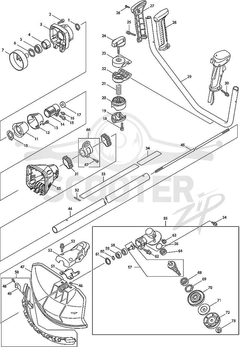1. MAKITA EM4350UH (схема 1)