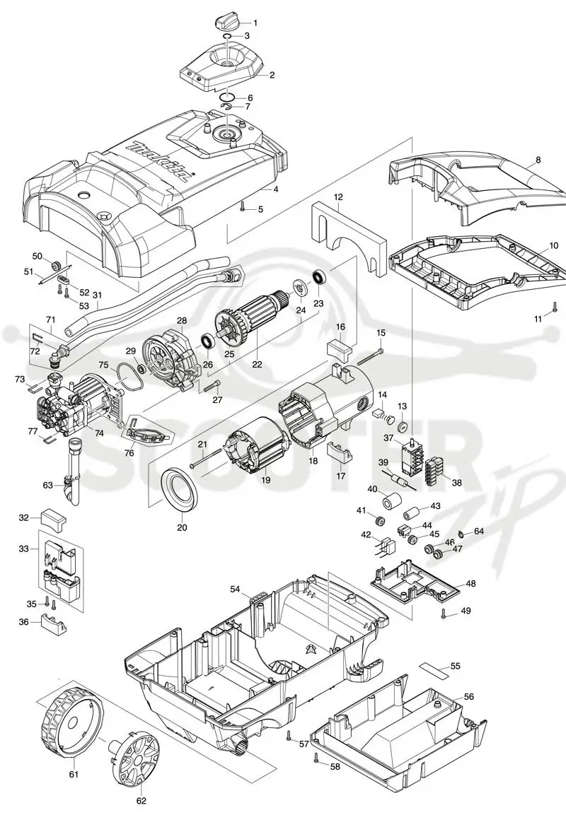 MAKITA HW1300 схема 1