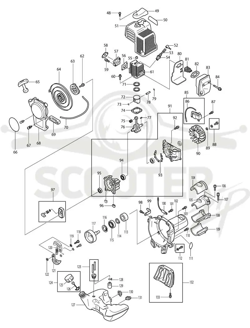 MAKITA RBC3101 схема 3