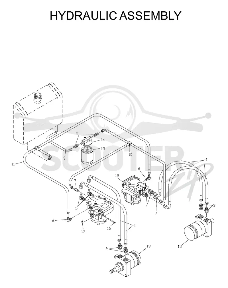 HYDRAULIC PUMP - MOTOR