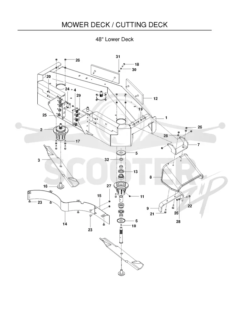 MOWER DECK / CUTTING DECK