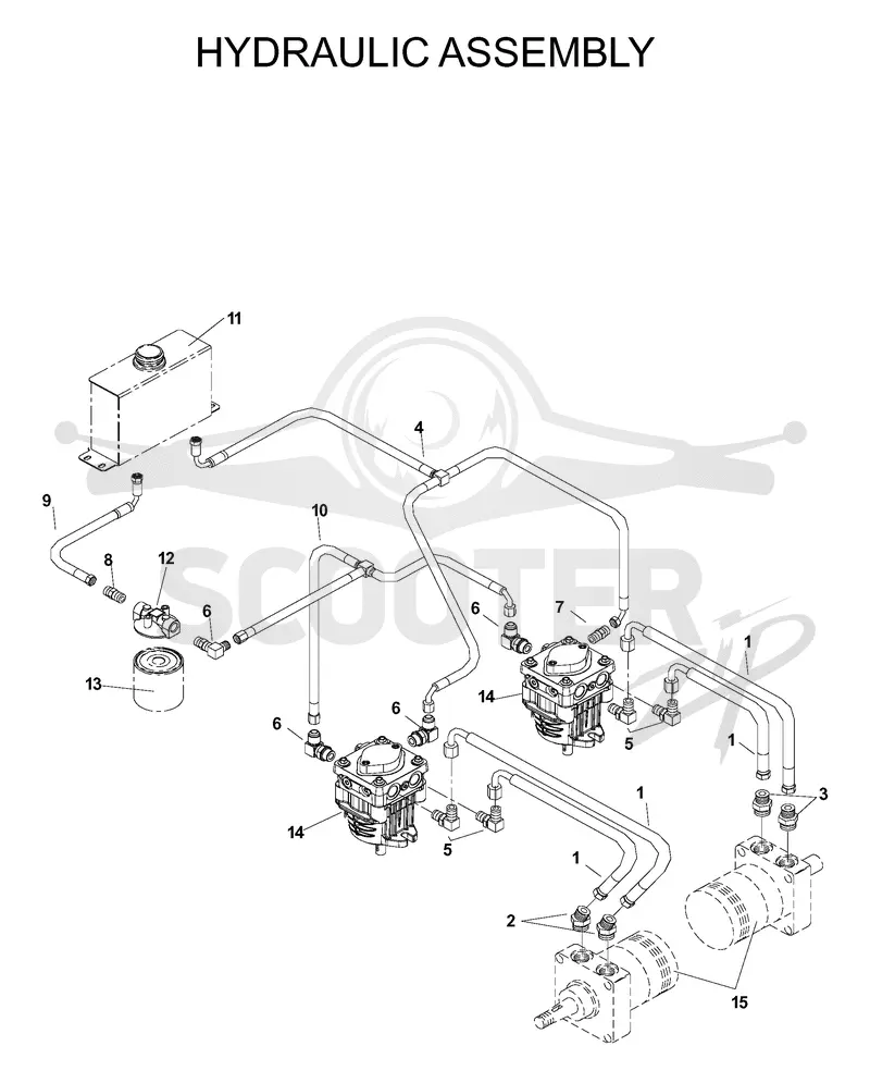 HYDRAULIC PUMP - MOTOR
