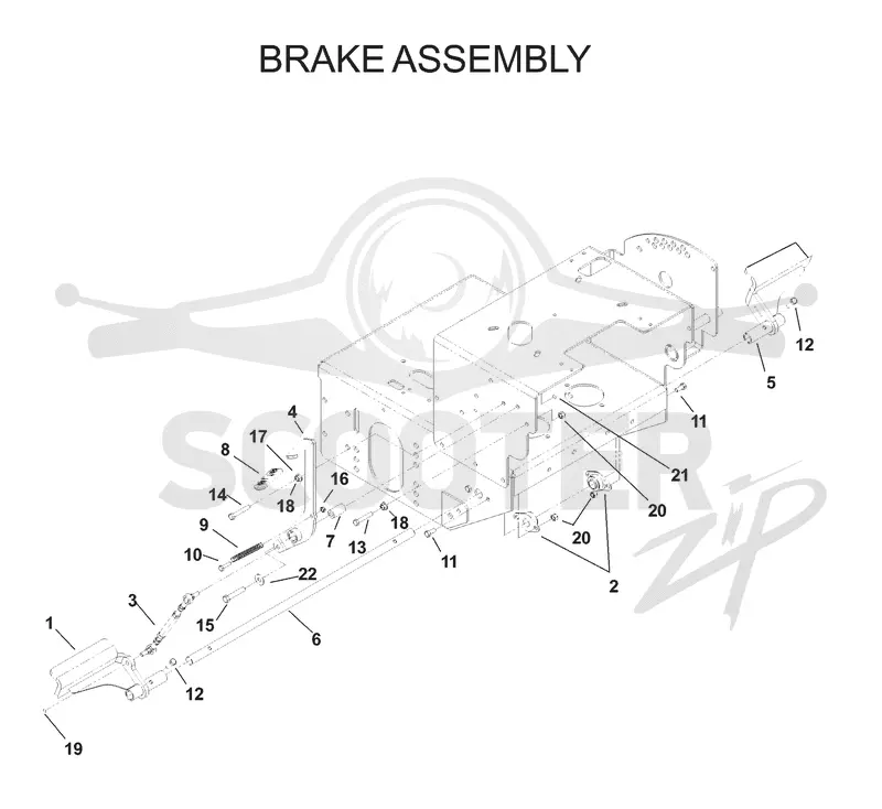 BRAKE / REAR MOWER LIFT