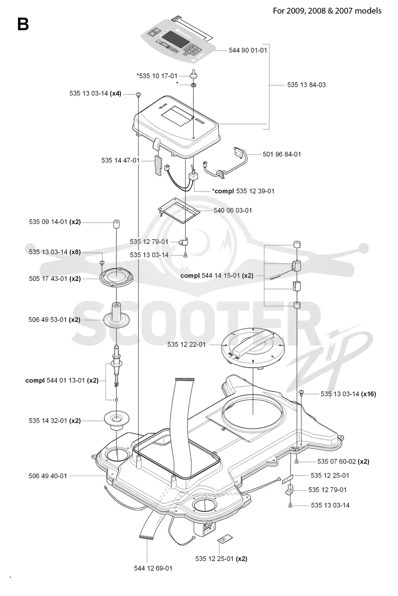 CHASSIS UPPER 2007-2009