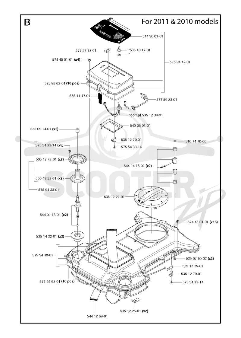 CHASSIS UPPER 2010-2011