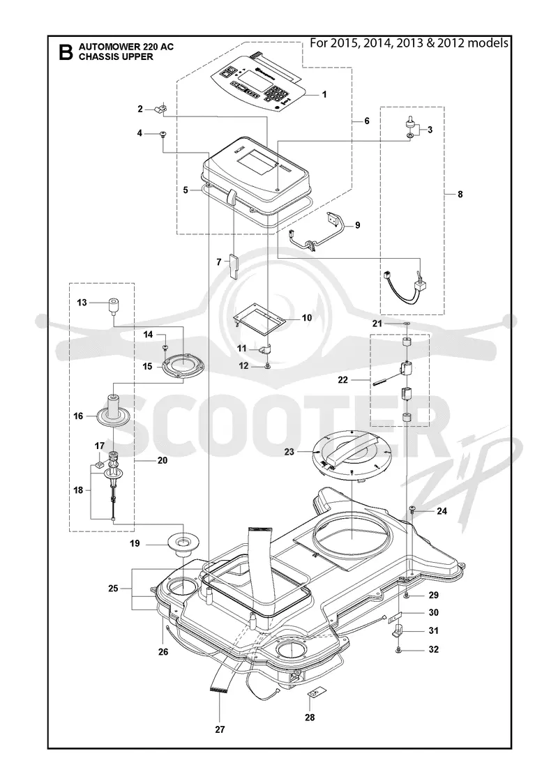 CHASSIS UPPER 2012-2015