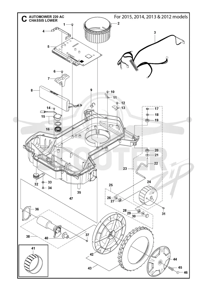 CHASSIS LOWER 2012-2015