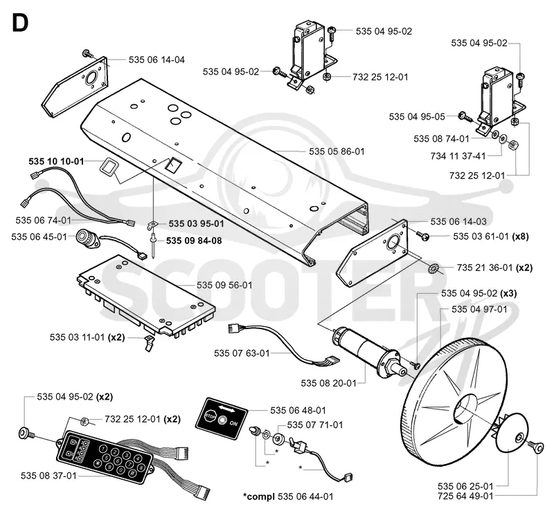 ELECTRONIC & WHEEL MOTOR HOUSING