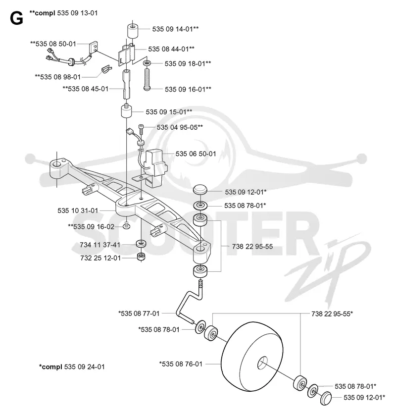 FRONT AXEL