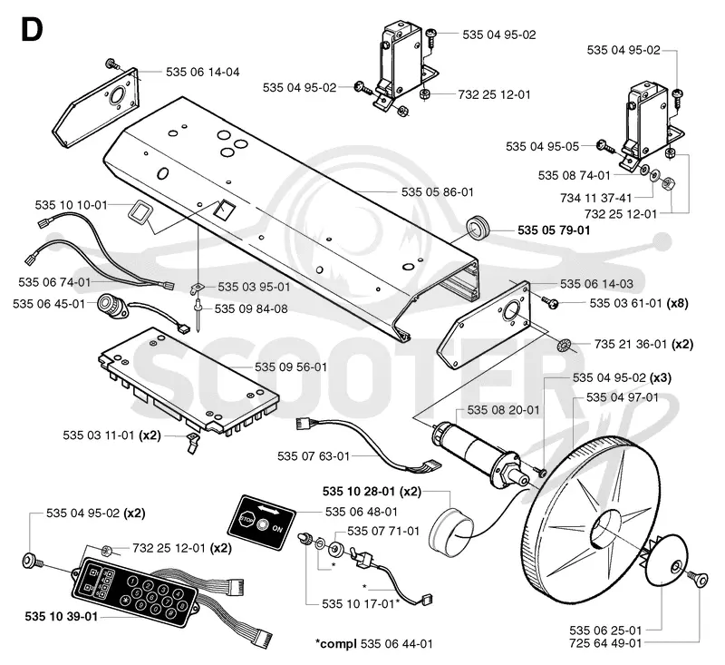 ELECTRONIC & WHEEL MOTOR HOUSING