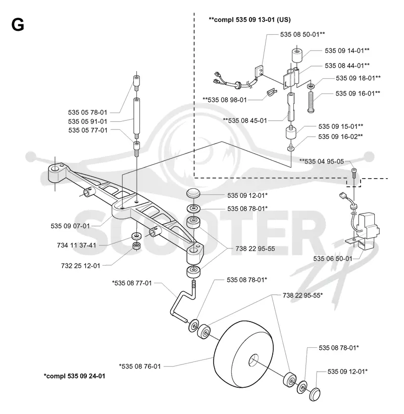 FRONT AXEL