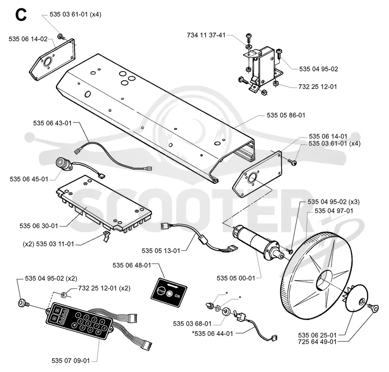 ELECTRONIC & WHEEL MOTOR HOUSING