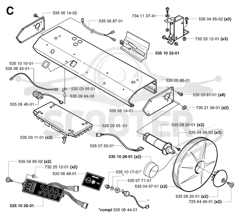 ELECTRONIC & WHEEL MOTOR HOUSING