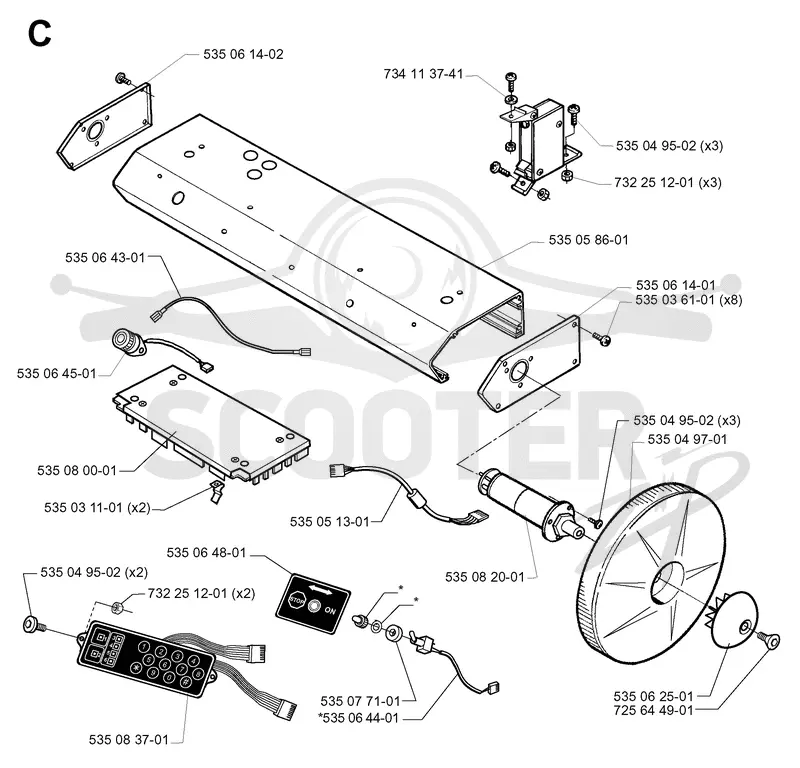 ELECTRONIC & WHEEL MOTOR HOUSING