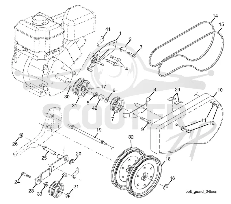 BELT GUARD & PULLEY