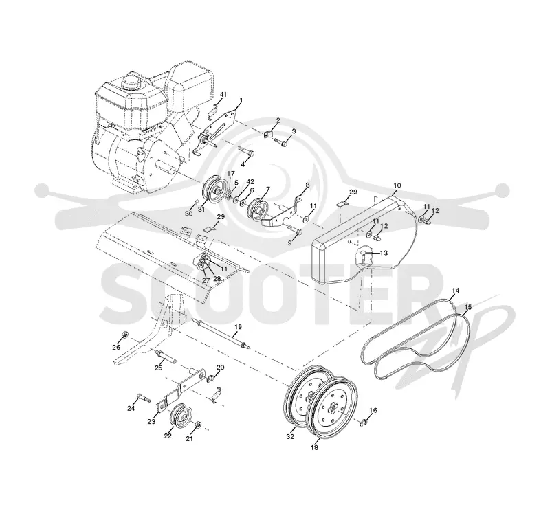 BELT GUARD & PULLEY