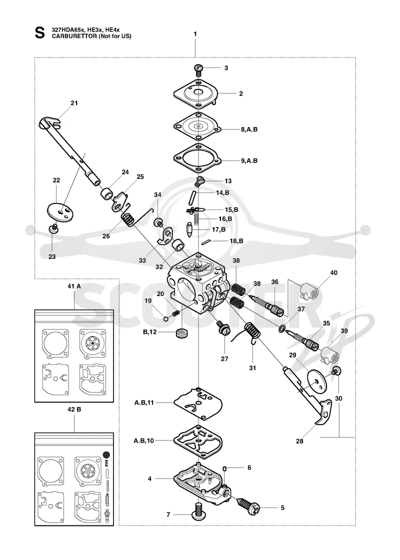 CARBURETOR, NOT FOR US