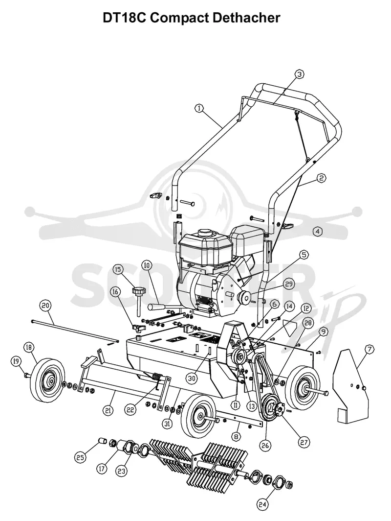 CHASSIS, ENGINE & PULLEYS