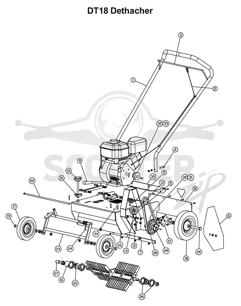 CHASSIS, ENGINE & PULLEYS