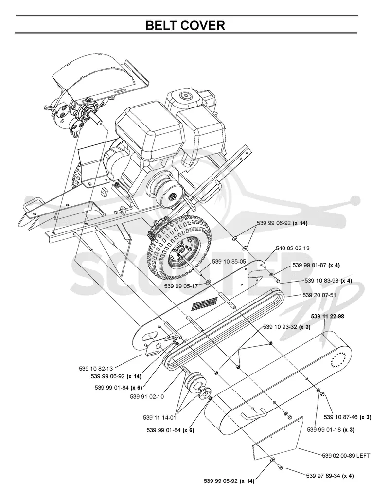 BELT GUARD & PULLEY