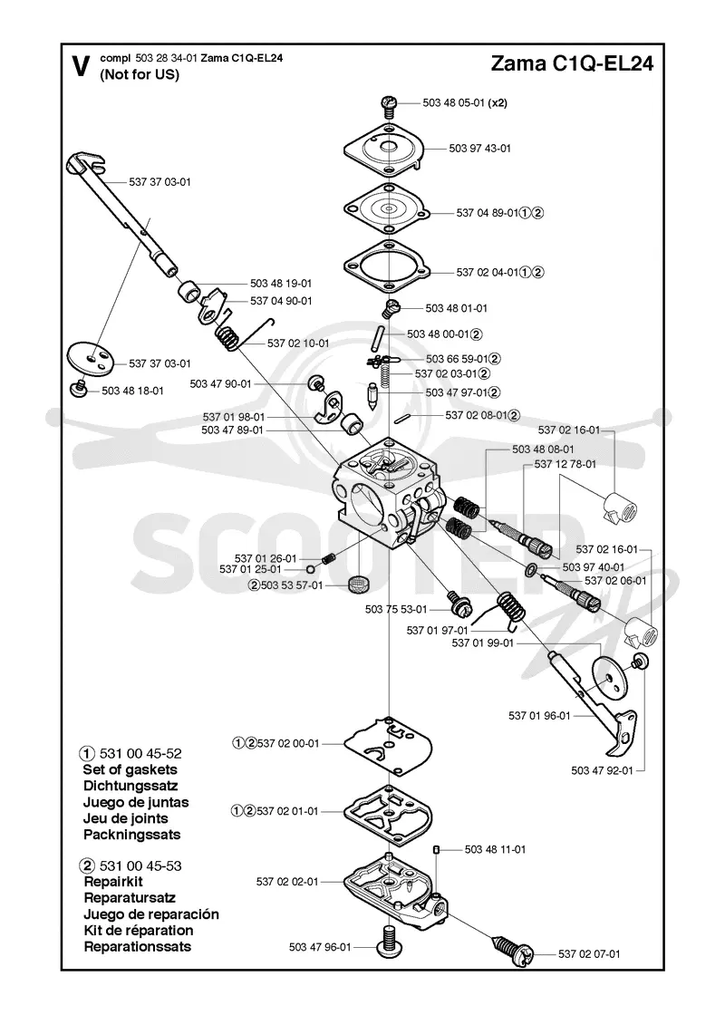 CARBURETOR, NOT FOR US
