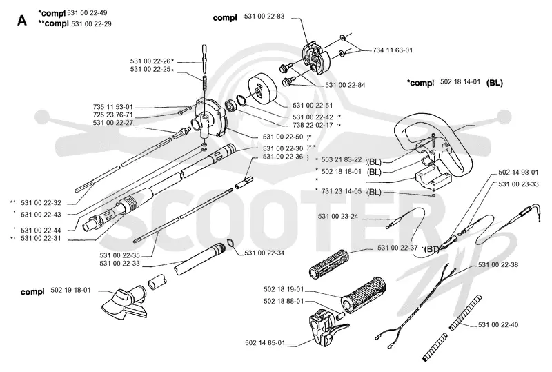 SHAFT & HANDLE
