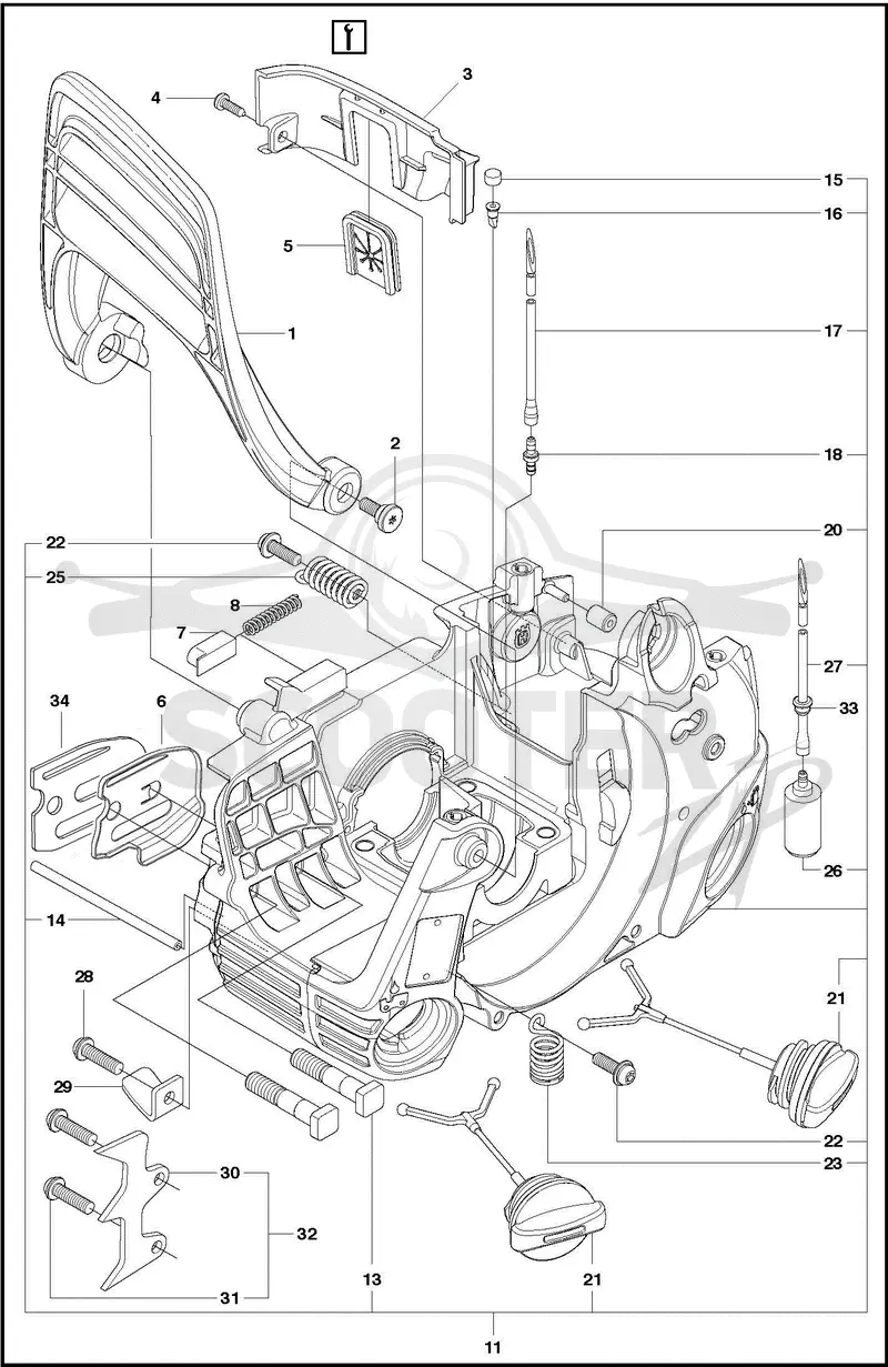 FUEL TANK & HANDLE
