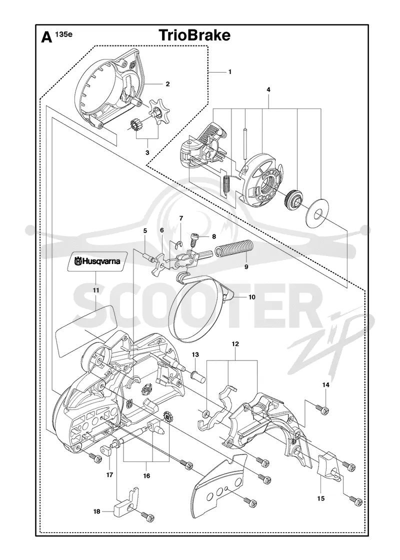 CHAIN BRAKE & CLUTCH COVER