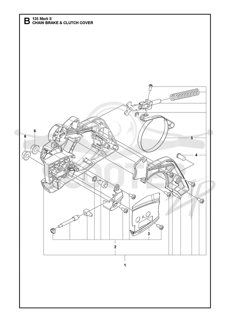 CHAIN BRAKE & CLUTCH COVER