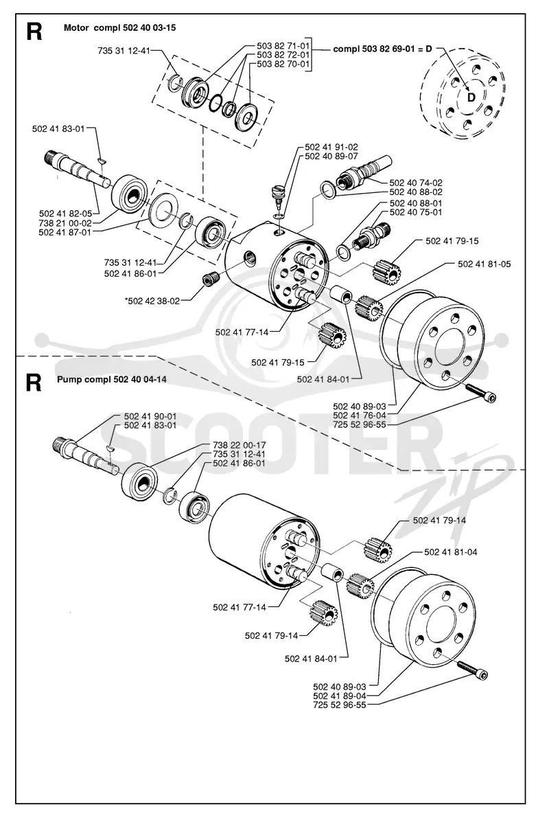 HYDRAULIC PUMP - MOTOR