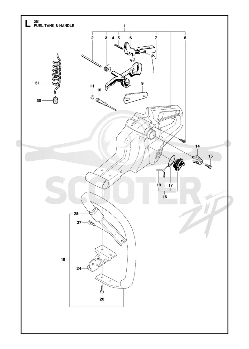 FUEL TANK & HANDLE