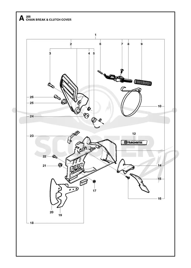 CHAIN BRAKE & CLUTCH COVER