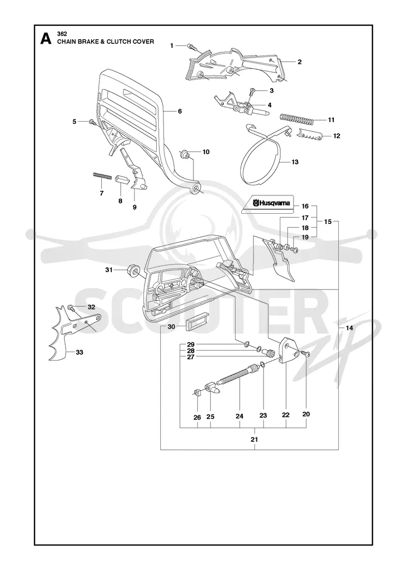 CHAIN BRAKE & CLUTCH COVER