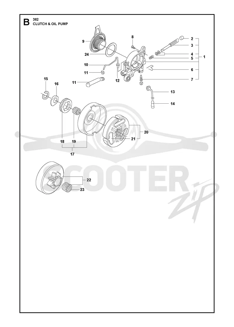 CLUTCH & OIL PUMP