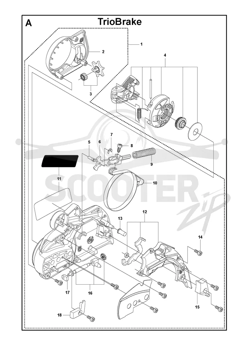 CHAIN BRAKE & CLUTCH COVER