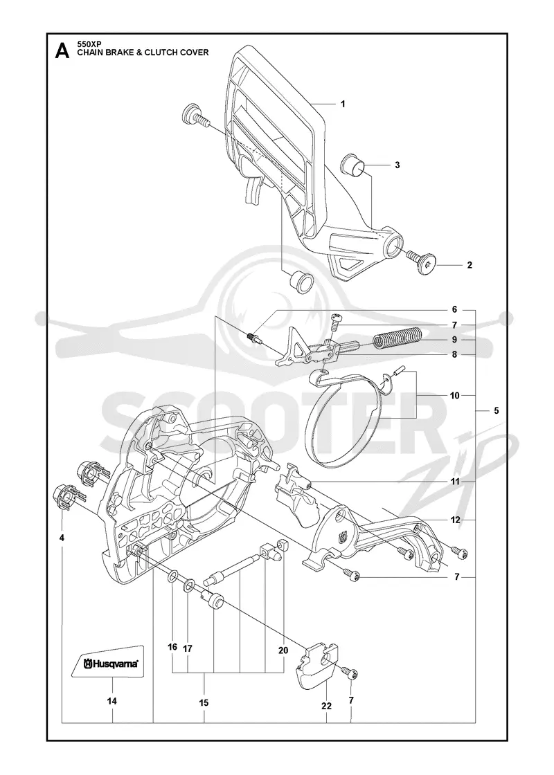 CHAIN BRAKE & CLUTCH COVER