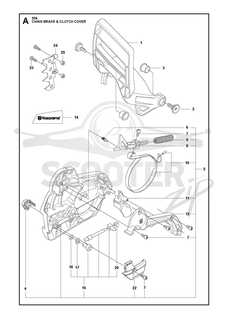 CHAIN BRAKE & CLUTCH COVER