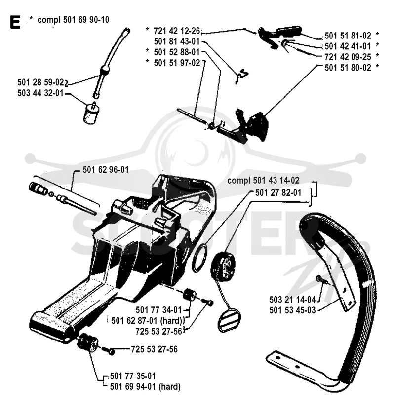 FUEL TANK & HANDLE