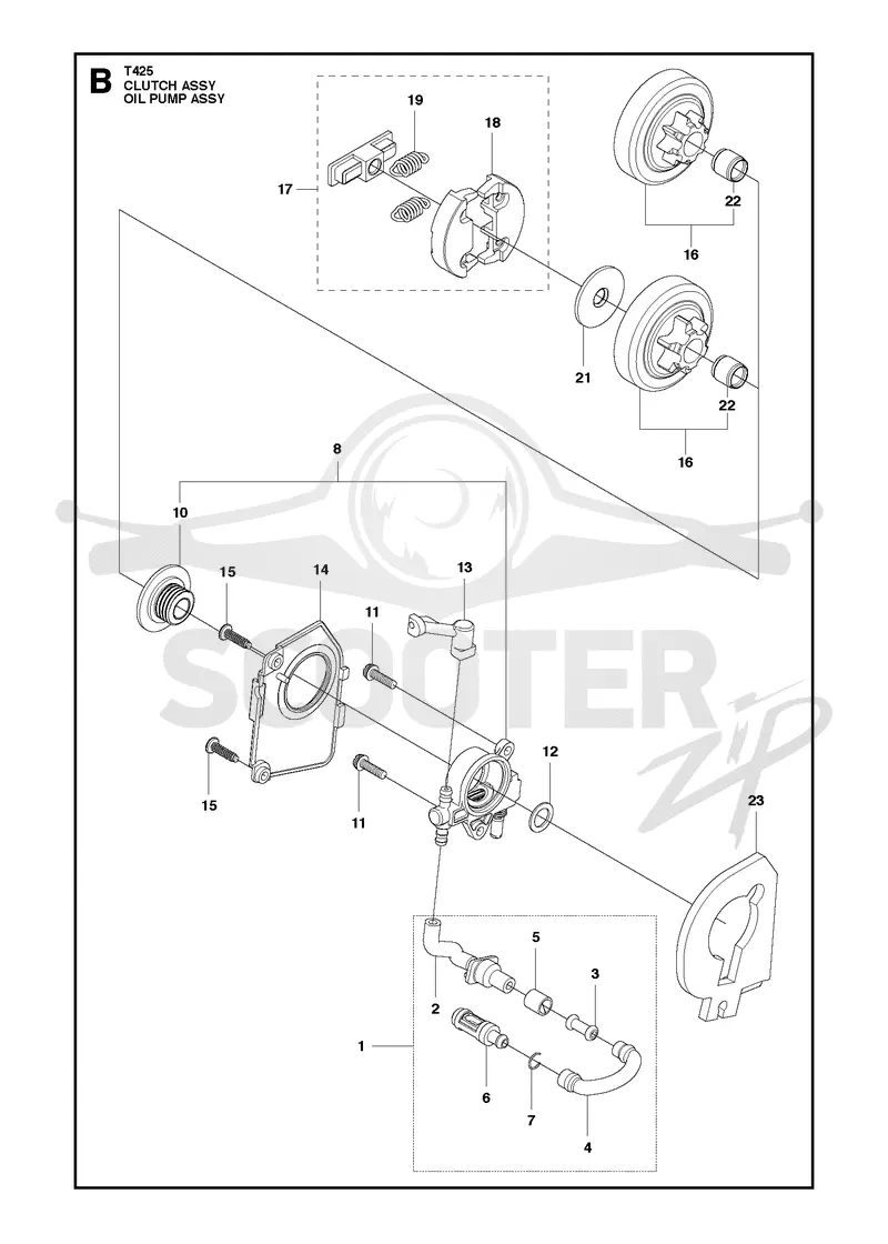 CLUTCH & OIL PUMP
