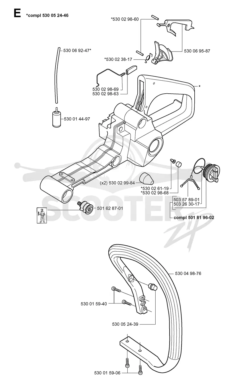FUEL TANK & HANDLE
