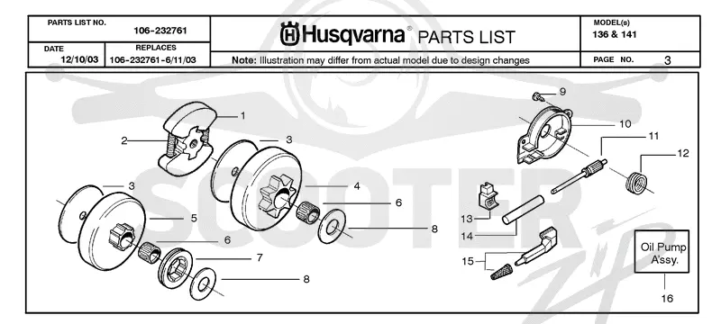 CLUTCH & OIL PUMP