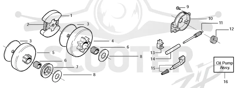 CLUTCH & OIL PUMP