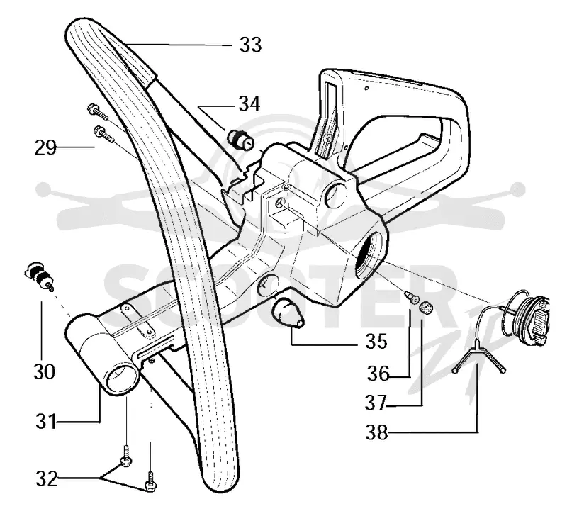 FUEL TANK & HANDLE