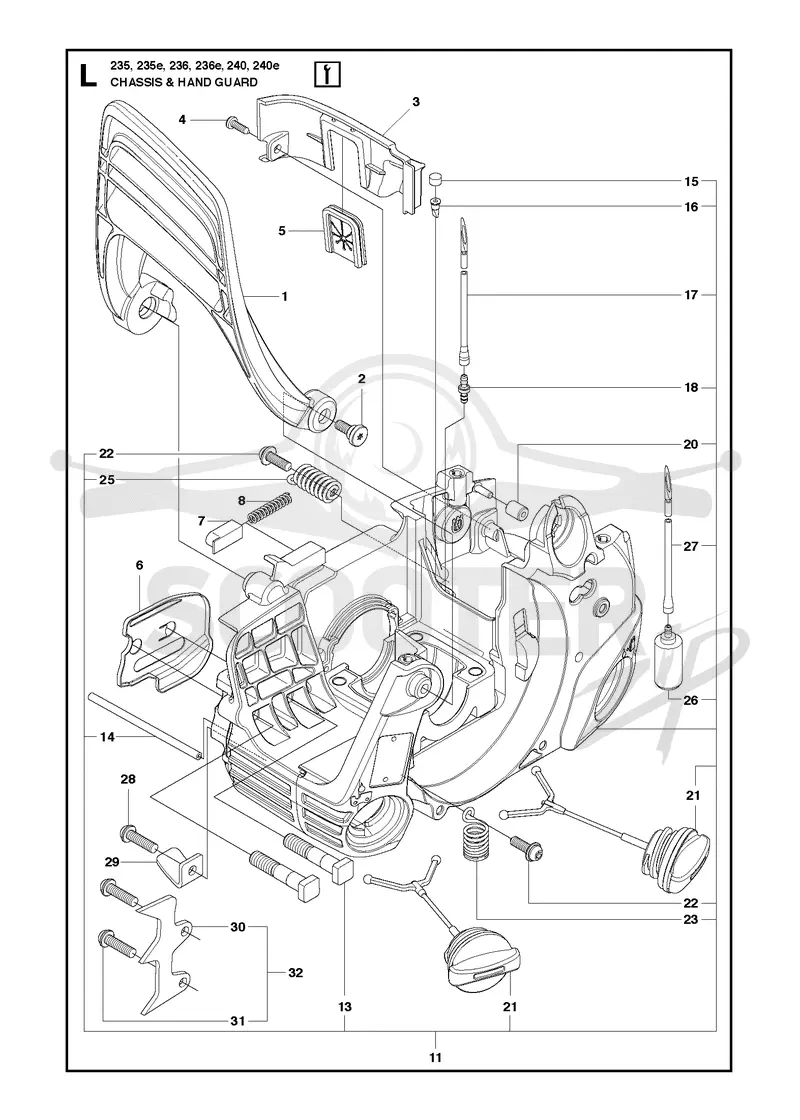 FUEL TANK & HANDLE