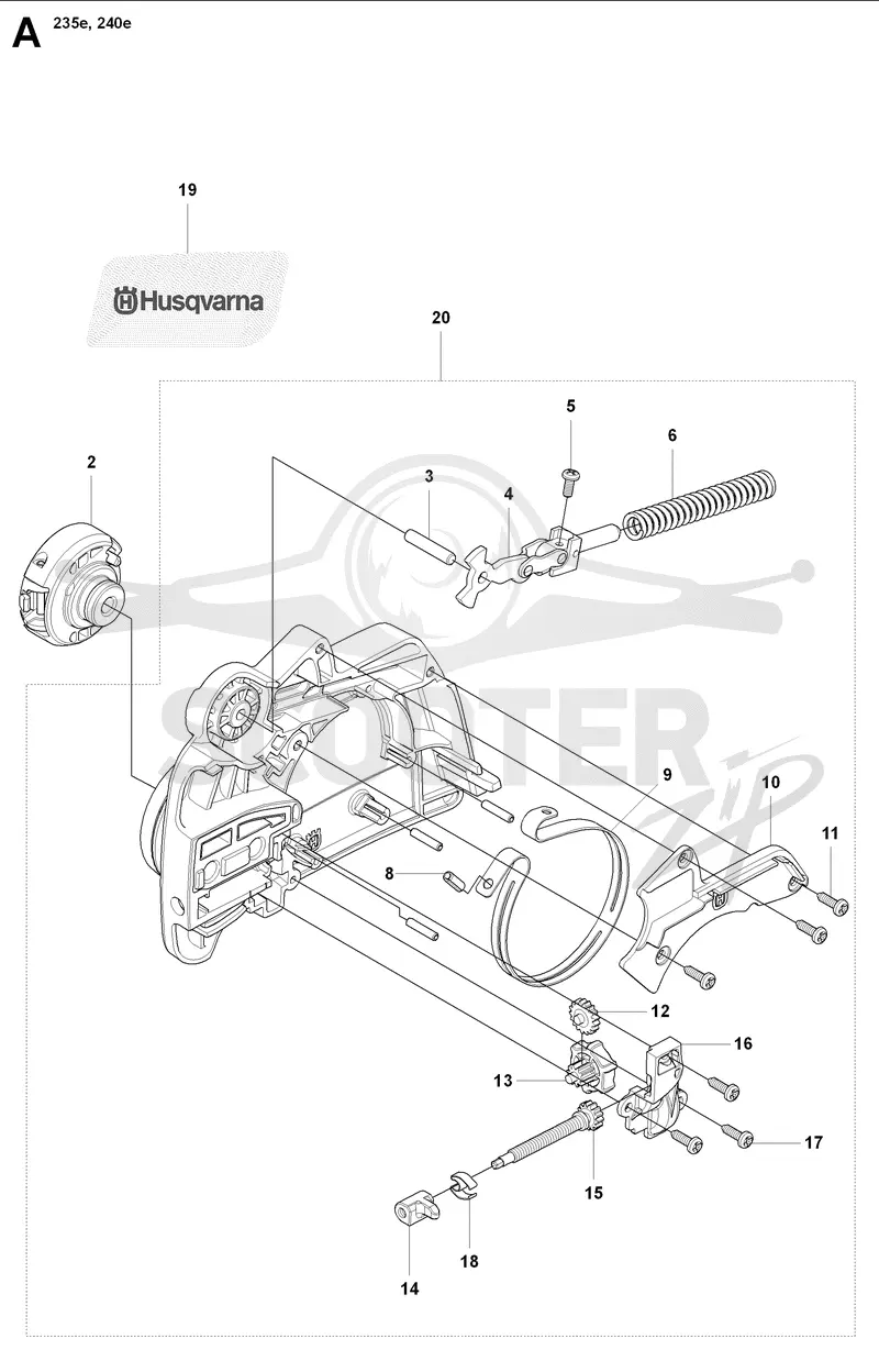 CHAIN BRAKE & CLUTCH COVER